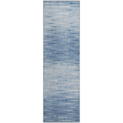 Premium Machine Washable Prisco Blue Rug