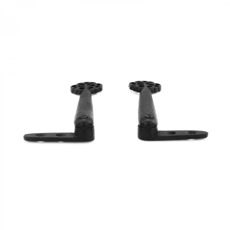 Paire de porte-pinces en aluminium noir