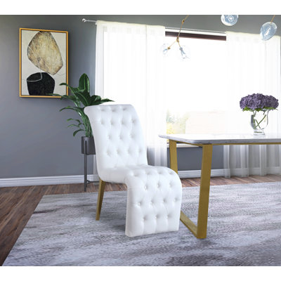 Chaise d'appoint blanche Desroches
