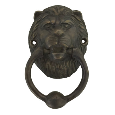 Lion Head Brass Door Knocker or Puller