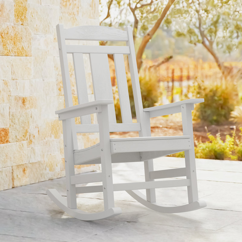 Chaise Adirondack berçante ChiPS HDPS, Blanc