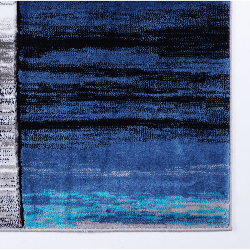 Croskey Abstract Indoor Rug, Rectangle 7'6" x 10'2"