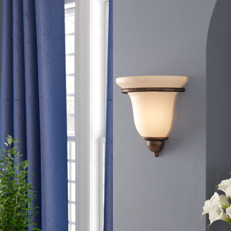 Macalla Steel Flush Mounted Sconce, Royal Bronze