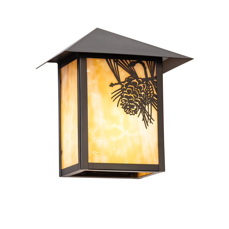 9" Wide Seneca Winter Pine Right Wall Sconce