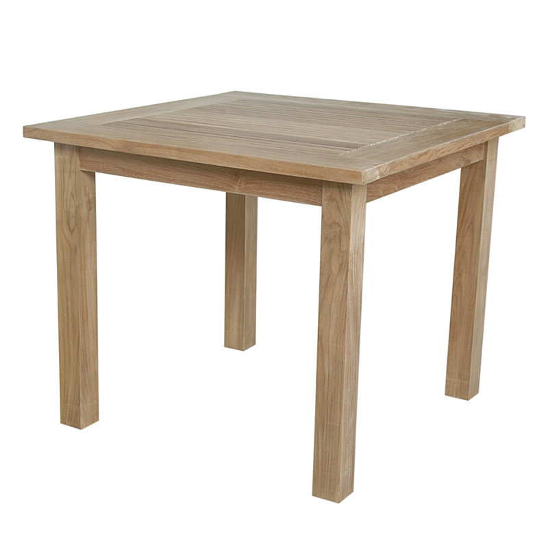 Grewitz Outdoor Square Teak Side Table