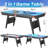 3 in 1 Billiard Table, 65.75" Multi Game Table Includes Billiard Accessories and Tennis Paddles-91132629
