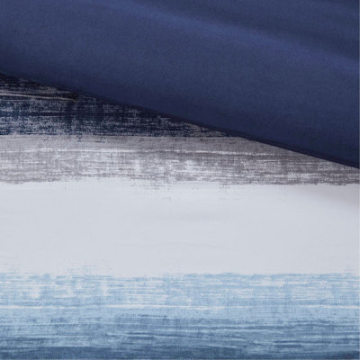 Ensemble d'édredon 9 pièces avec draps en coton, bleu marine