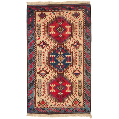 Rectangle 103 cm x 172 cm Oriental Hand Woven Area Rug