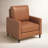 Upholstered Top Grain Leather Recliner-251158521