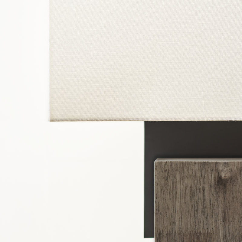 Slab Table Lamp, Nightshade Black, 18" H x 16" W x 10.5" D