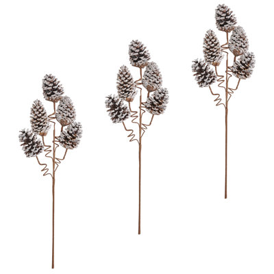 29" Christmas Gold Pine Cone Spray