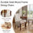 Chenille Double-Layer Cushioned Dining Chairs Side Chairs (Set of 2)-1946584565-1967593337
