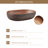 Bathroom Vessel Sink 23" Oval Bowl Sink Retro Ceramic Washbasin Above Counter & Single-hole Bathroom Faucet