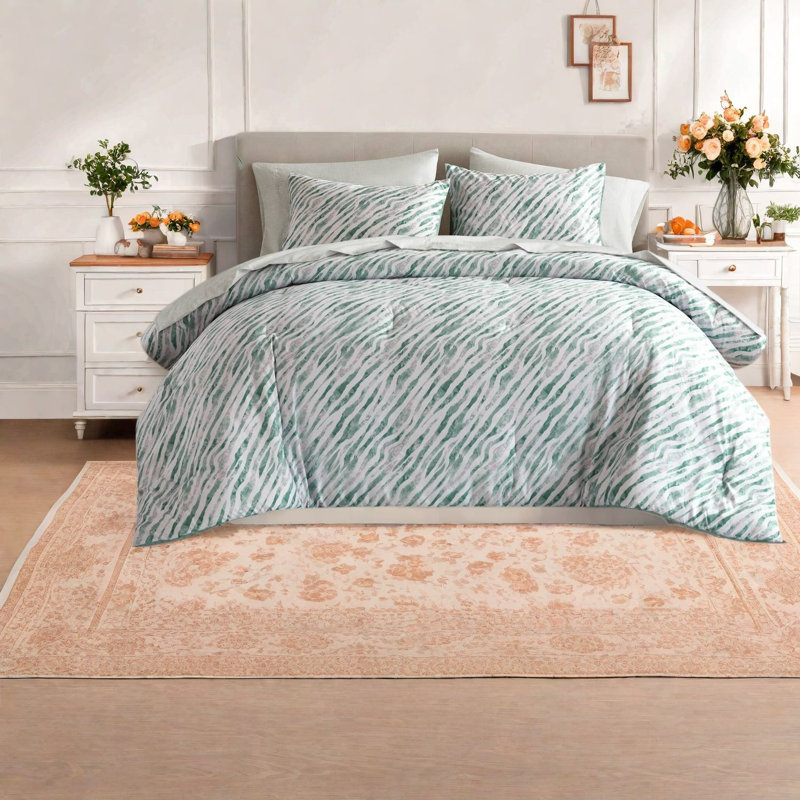 Striped and Abstract Comforter Set