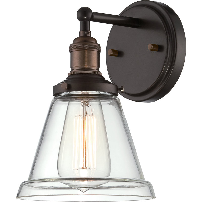 Lewandowski Dimmable Bath Sconce, Rustic Bronze
