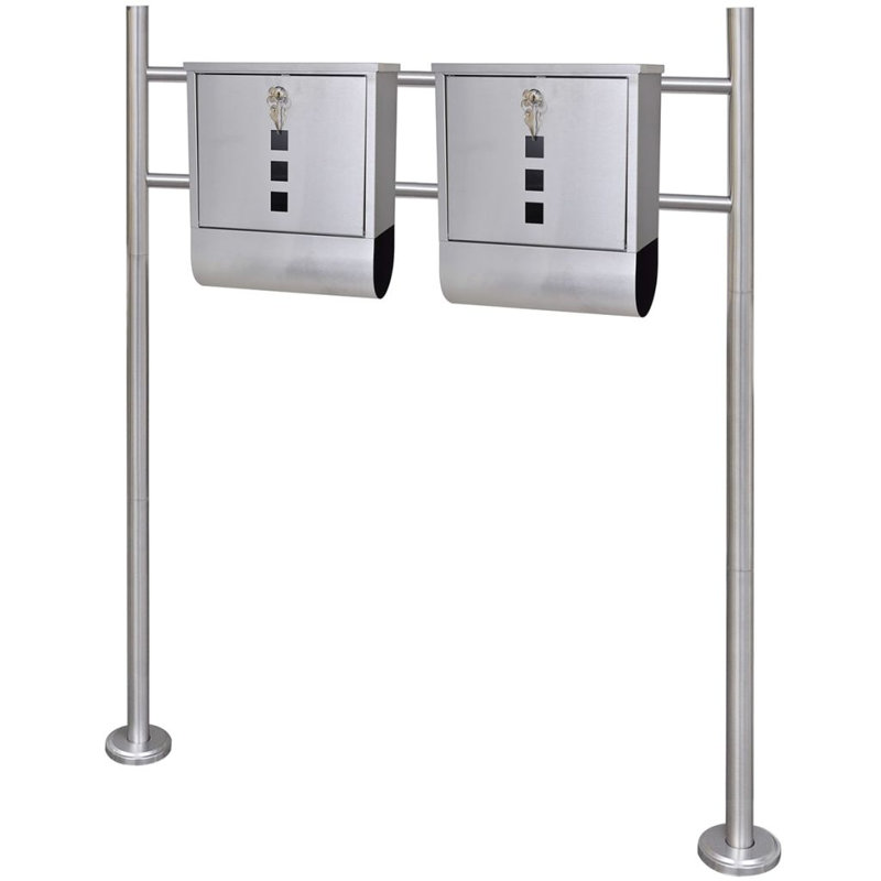 Boîte de dépôt double en acier inoxydable Dirazan