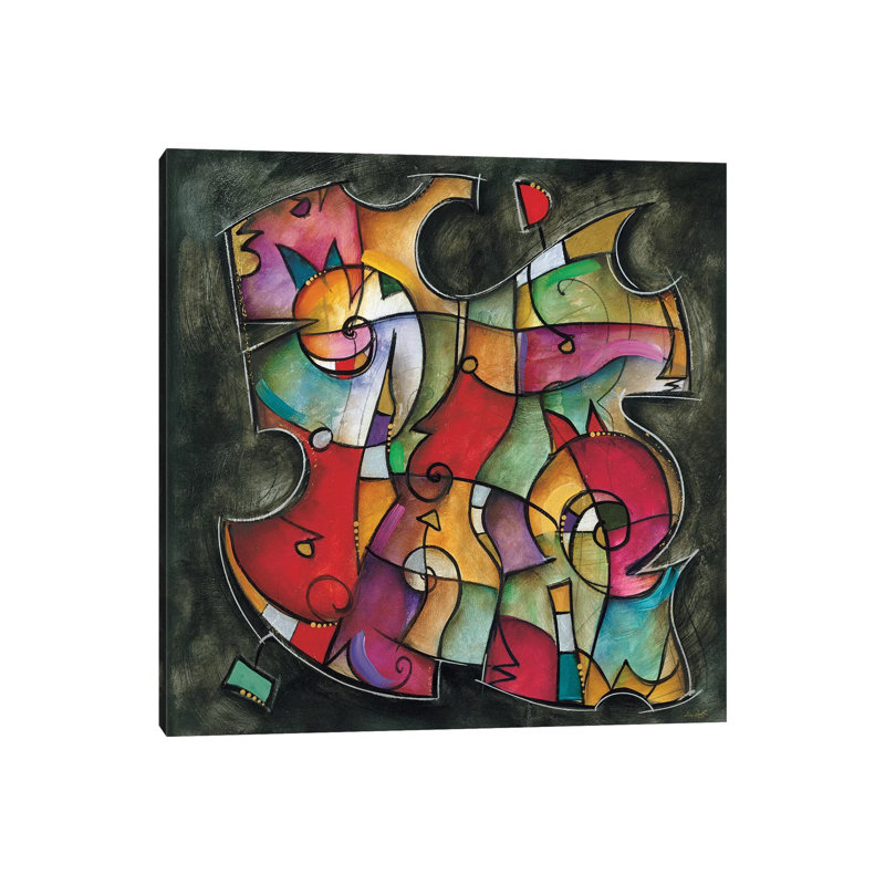 Noir Duet I by Eric Waugh - Wrapped Canvas Print, 30.48 cm H x 30.48 cm W