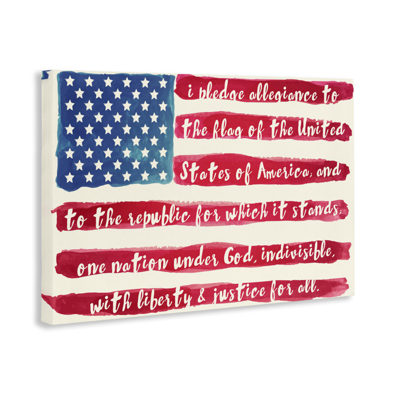 «Pledge Of Allegiance», conception par Sophie 6, H 24 po x l 36 po