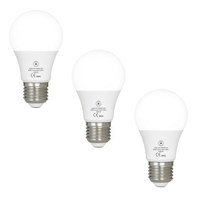 3 Pack LED E27 A60 Light Bulb, 12W(100W Equivalent) Non-Dimmable Cool White 6400K 1206lm Edison Screw GLS 60mm Diameter Energy Saving Light for Home Living Dining Area