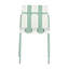Ensemble de 4 chaises de salle à manger d'extérieur avec siège imperméable et pieds en métal