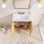 Meuble-lavabo simple 30 po avec comptoir en céramique