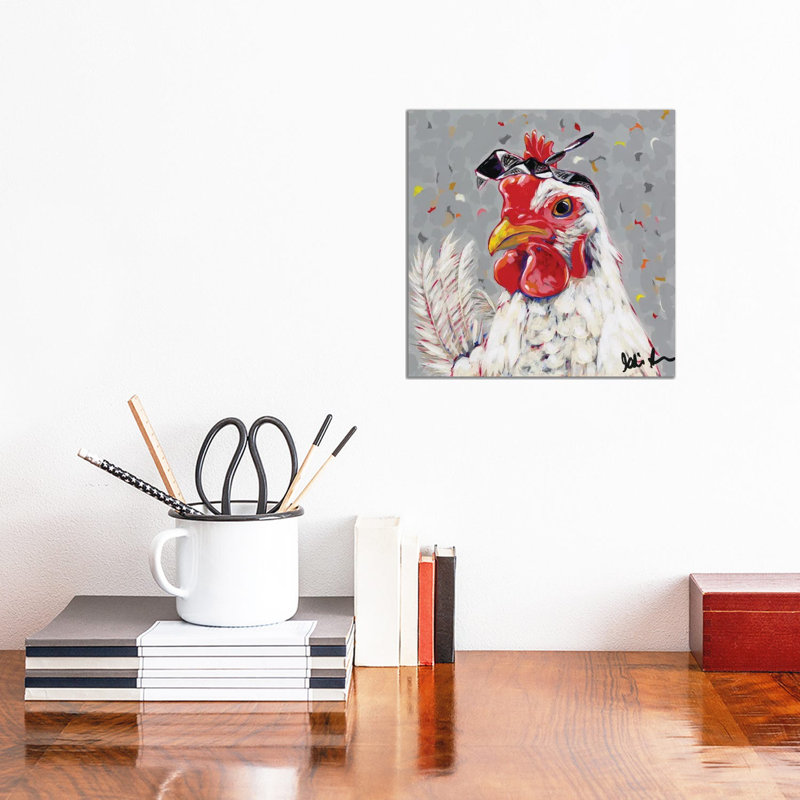 Farm Pop-Rosie by Jodi Augustine - Wrapped Canvas Gallery-Wrapped Canvas Giclée, 30.48 cm H x 30.48 cm W