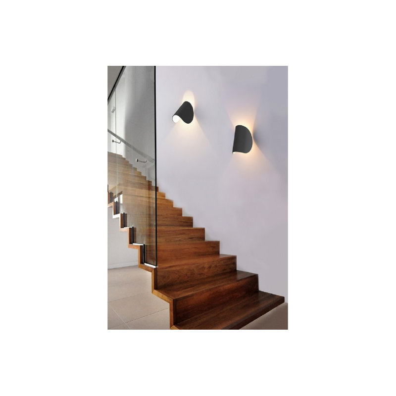 Ceres LED Flush Mounted Sconce, Black