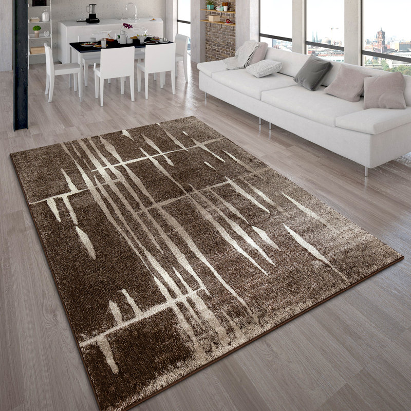 Santos Abstract Area Rug, Rectangular 70 x 140cm