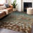Machine Washable Indoor/Outdoor Xhevrie Mocha Rug-1506357485