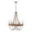 Cavitt 6-Light Dimmable Beaded Empire Chandelier