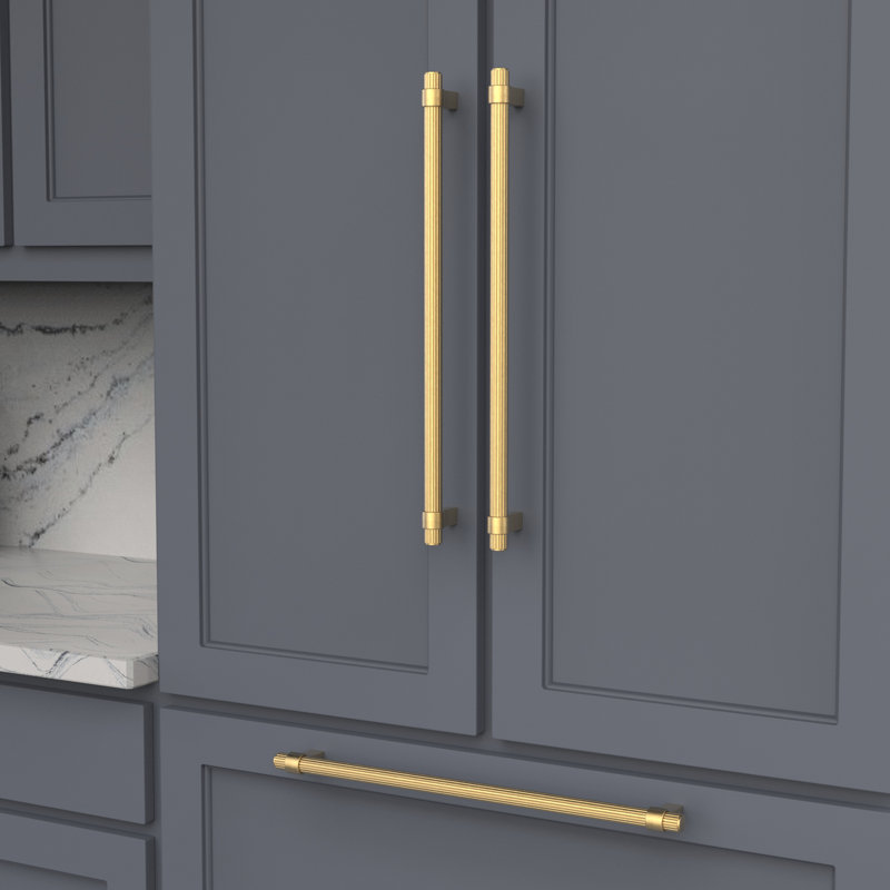 Sinclaire Bar Pull, 18, Brushed Golden Brass, 1