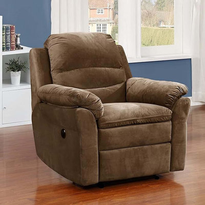 Modern Electric Recliner Chair With USB Port And Gentle Lumbar Massage, Ideal For Living Rooms, Home Theaters, Or Bedrooms – Tawny