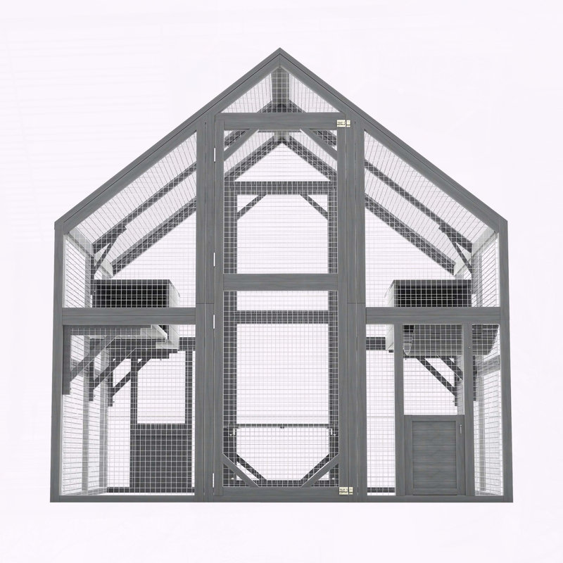 Large Outdoor Cat Enclosure for Multiple Cats
