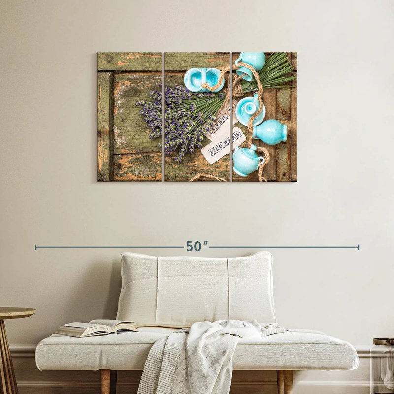 Harnek Rustic Lavender, 24" H x 38" W