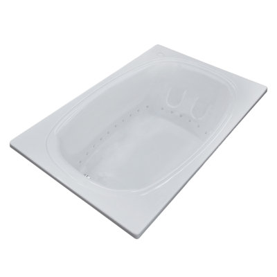Baignoire rectangulaire à air rectangulaire 71,5" x 47,63" avec drain St. Lucia