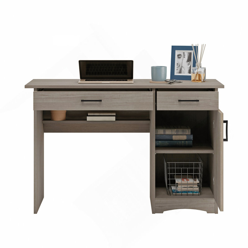 Computer Desk, Brown finish