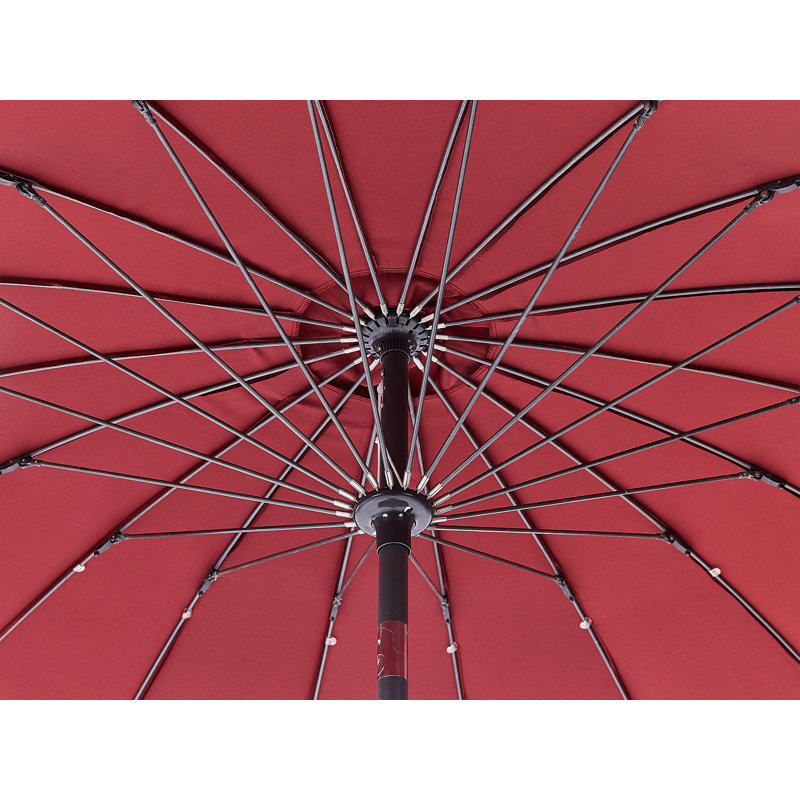Anagabriela 255cm Market Parasol, Dark Red