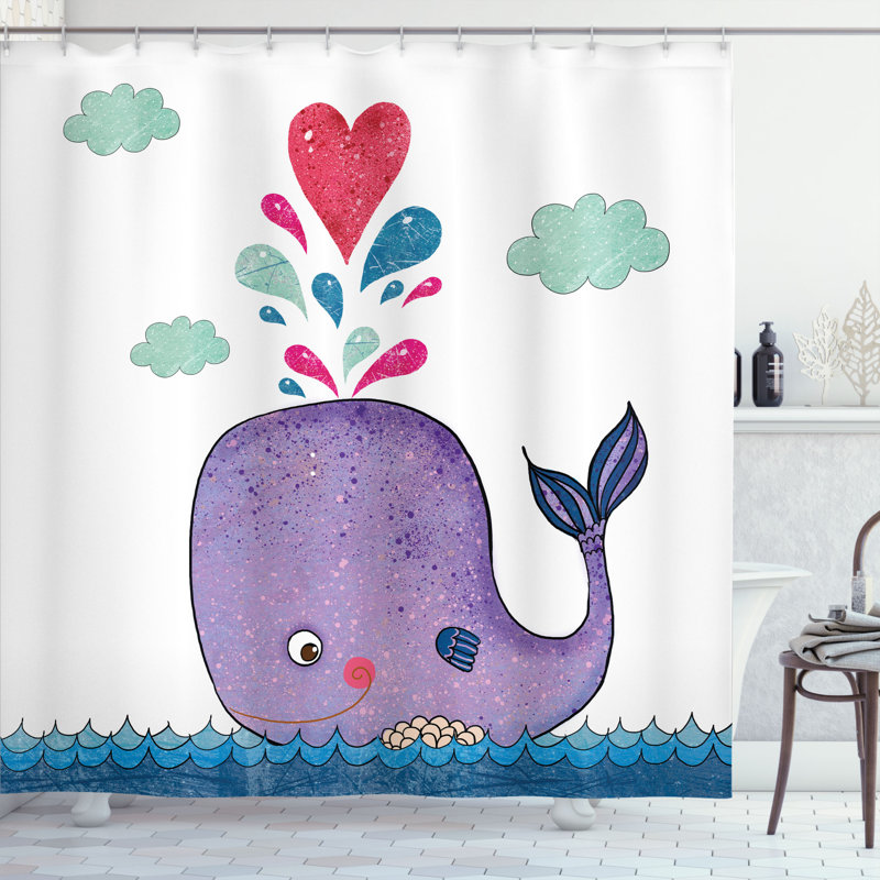 Turner Shower Curtain with Hooks Included, 75" H x 69" W