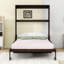 Lit escamotable en bois avec coussin-750417095