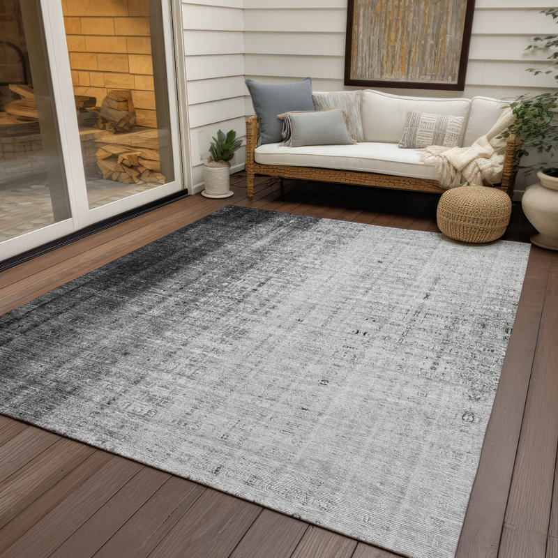 Tapis intérieur / extérieur lavable à la machine Derrick ACN2240, Rectangulaire 3 pi x 5 pi