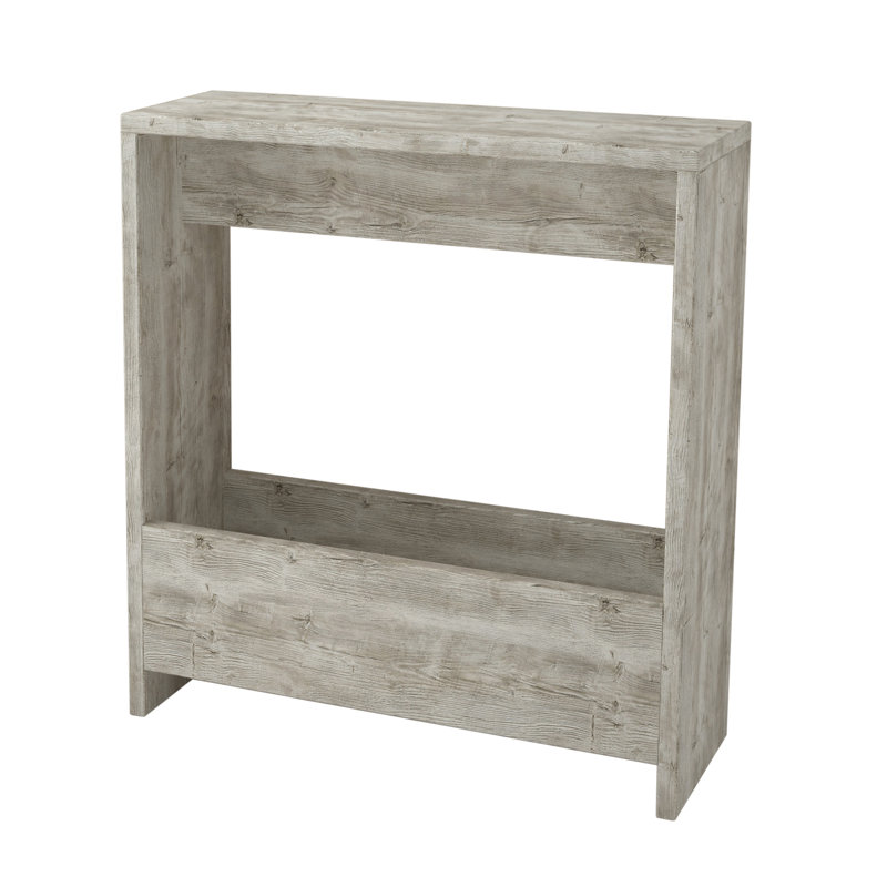 Beeler Modern Slim Compact Side Table, Antique White