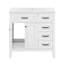 Ensemble de meuble-lavabo 36 po avec lavabo, armoire de salle de bain avec tiroirs et portes, structure en bois massif et panneau de fibres à densité moyenne-984844476