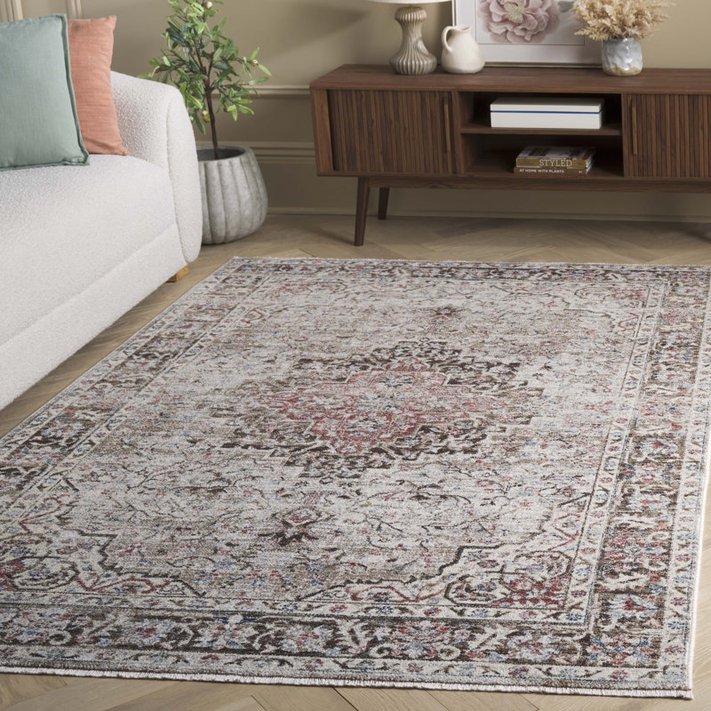 Modestino Antique Patina Performance Oriental Rug, Rectangle 5'3" x 7'7"
