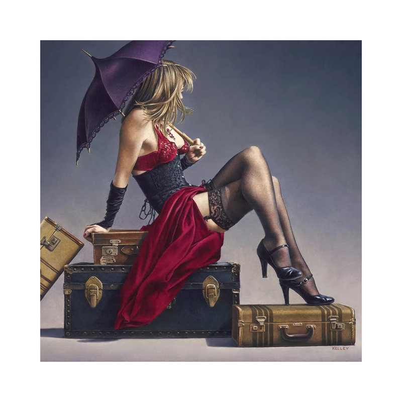 Study For The Exotic Traveller by Paul Kelley - Wrapped Canvas Print, 45.72 cm H x 45.72 cm W x 1.91 cm D