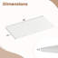 Plateau de table 48 po x 24 po avec coins arrondis sûrs pour bureau à domicile bricolage blanc-123410702