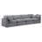 Musheerah 140'' Velvet Sofa-94482287