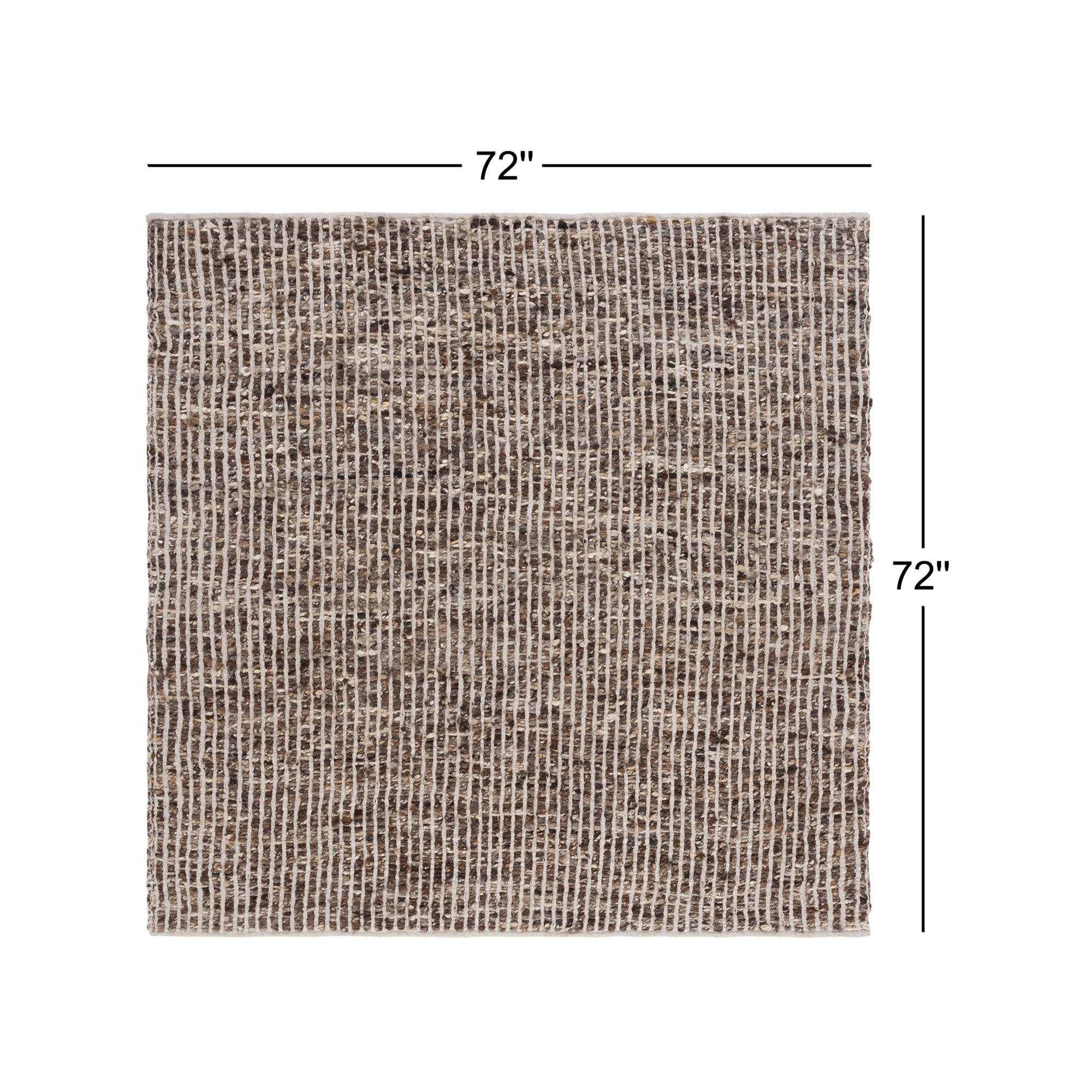 Murdock Ivory / Taupe Rug, Square 6'
