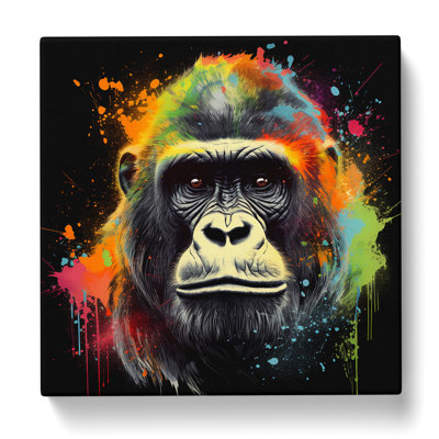 Gorilla Graphic Art No.1 - Wrapped Canvas