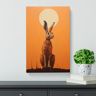 Hare Minimalism No.2 - Wrapped Canvas