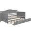 Lit de jour simple en bois avec lit gigogne-950279415